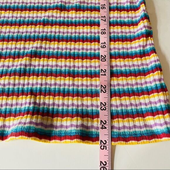 a.n.a. Rainbow Stripe Tank size Large - Picture 9 of 9